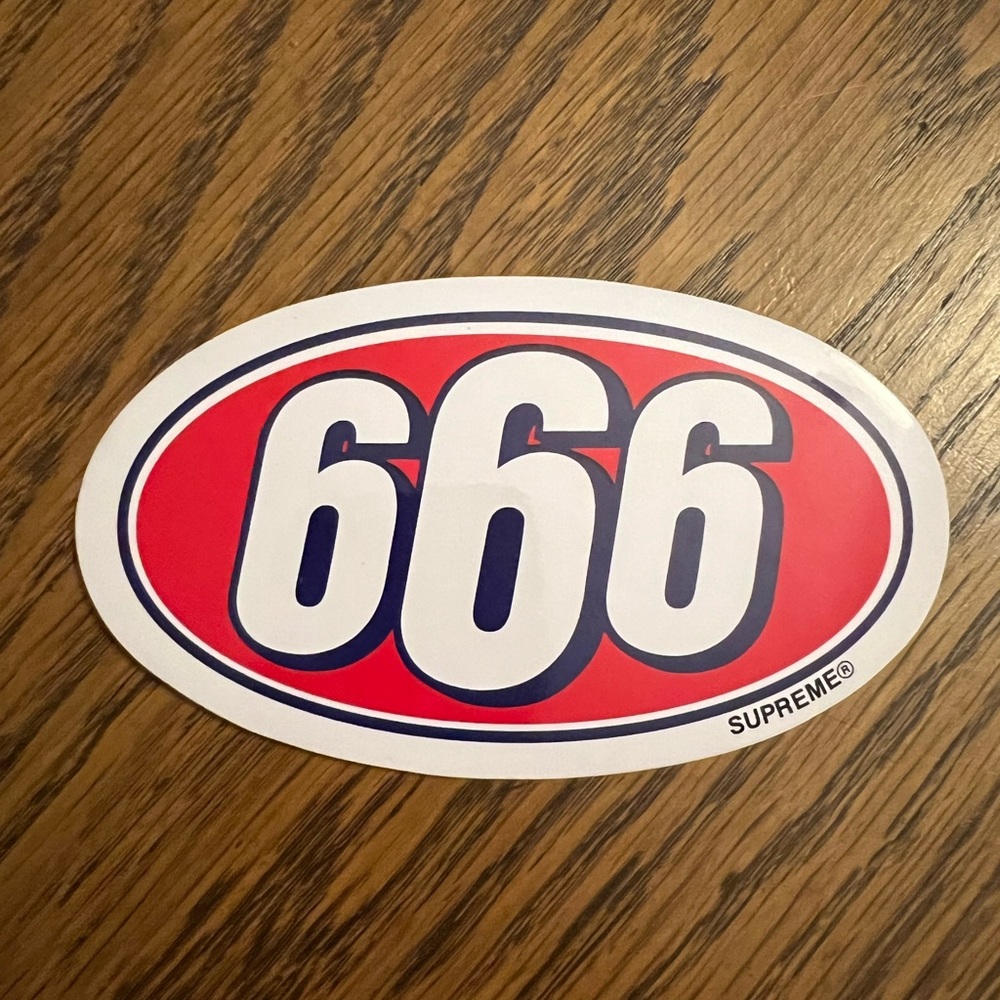 Supreme 666 Sticker SS17